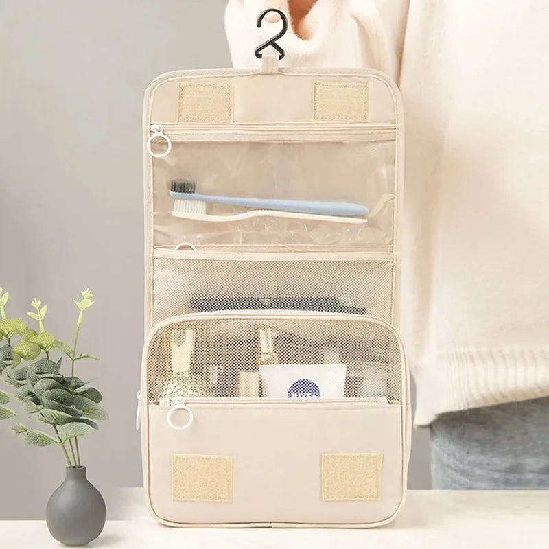 Travel Makeup Bag High Capacity Toiletries Storage Pouch Travel Make Up Organizer Waterproof Beauty Bag Bathroom Wash Bag 