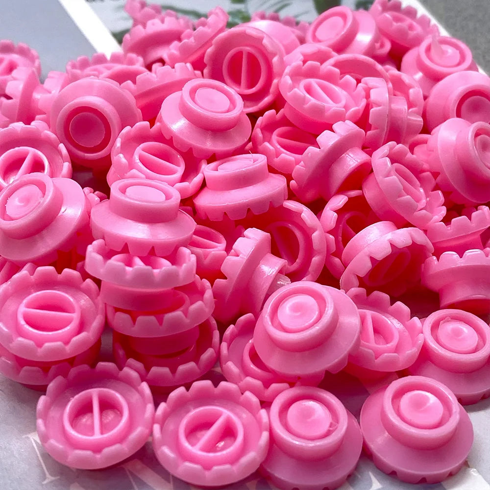 100pcs Flower Volume Fans Glue Holder Pink Stand For Eyelashes Extension Individual Eyelashes Glue Cup Beauty Makeup Tools