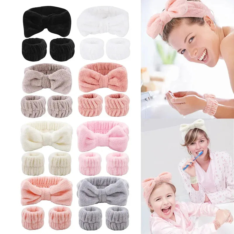 1/4PCS Reusable Wrist Washing Belt Soft Microfiber Towel Wristbands Washing Face Water Absorption Prevent Wetness Wrist Washband