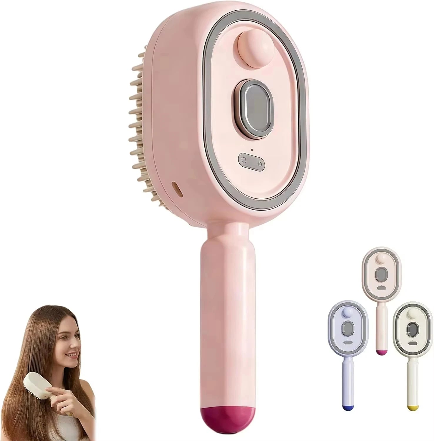 3-in-1 Electric Spray Scalp Massage Comb with Essential Oil Mist