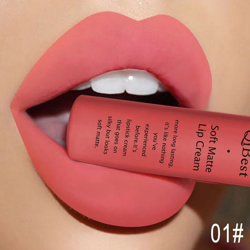 QiBest Matte Liquid Lipstick, Waterproof Long-Lasting Lip Color dylinoshop