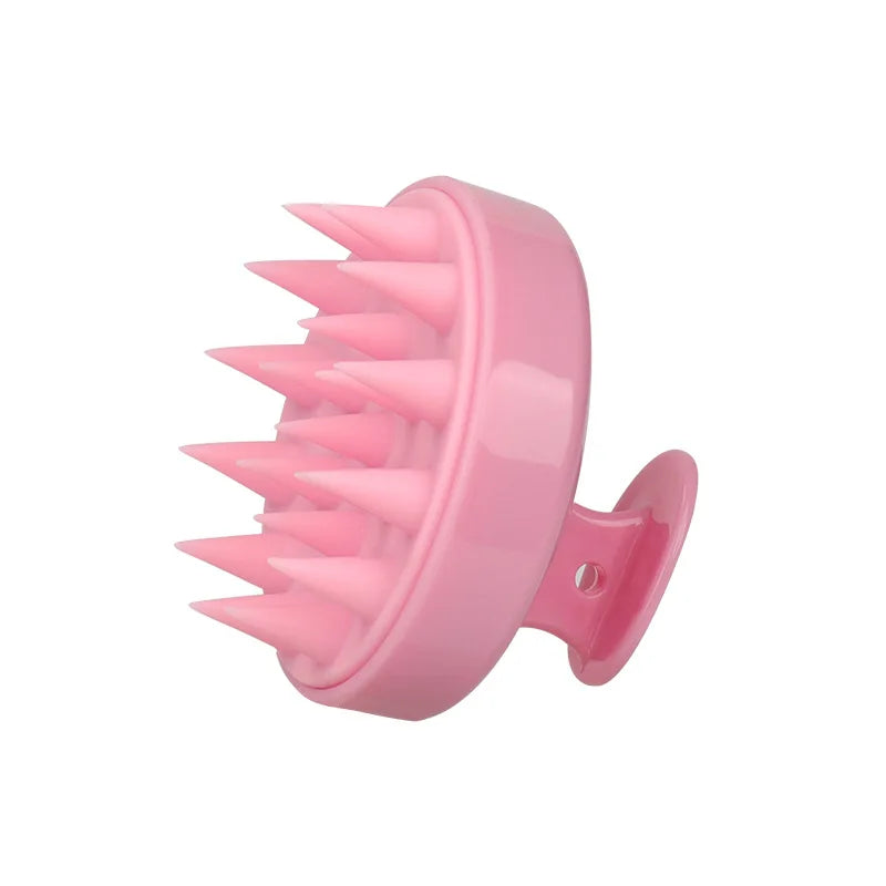 Silicone Shampoo Brush Head Scalp Massage Comb Clean The Scalp Thoroughly Body Massage Brush Bath Brush Salon Hairdressing Tool dylinoshop