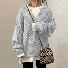 Bella Women's Retro Knit Pullover Sweater 