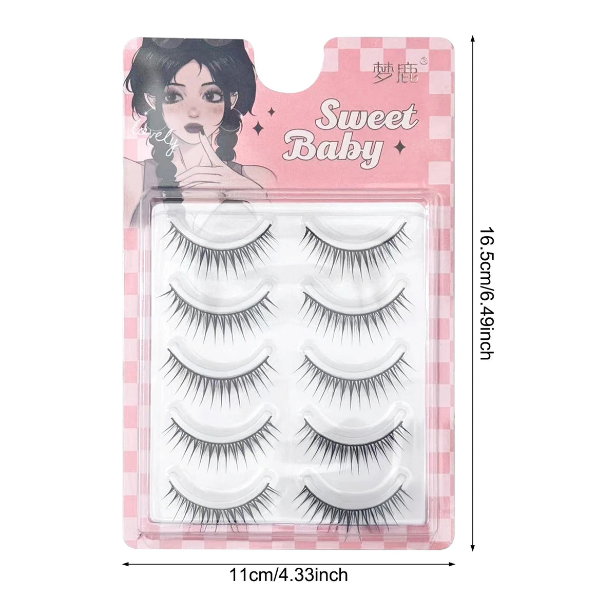 U-Shape Individual Lash Clusters – Natural Long Faux Eyelashes dylinoshop