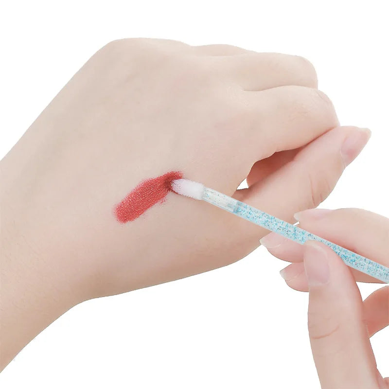50 Pcs Disposable Lip Brush Individual Lash Removing Cleaning Mascara Applicator Makeup Brushes For Eyelash Extension Tools