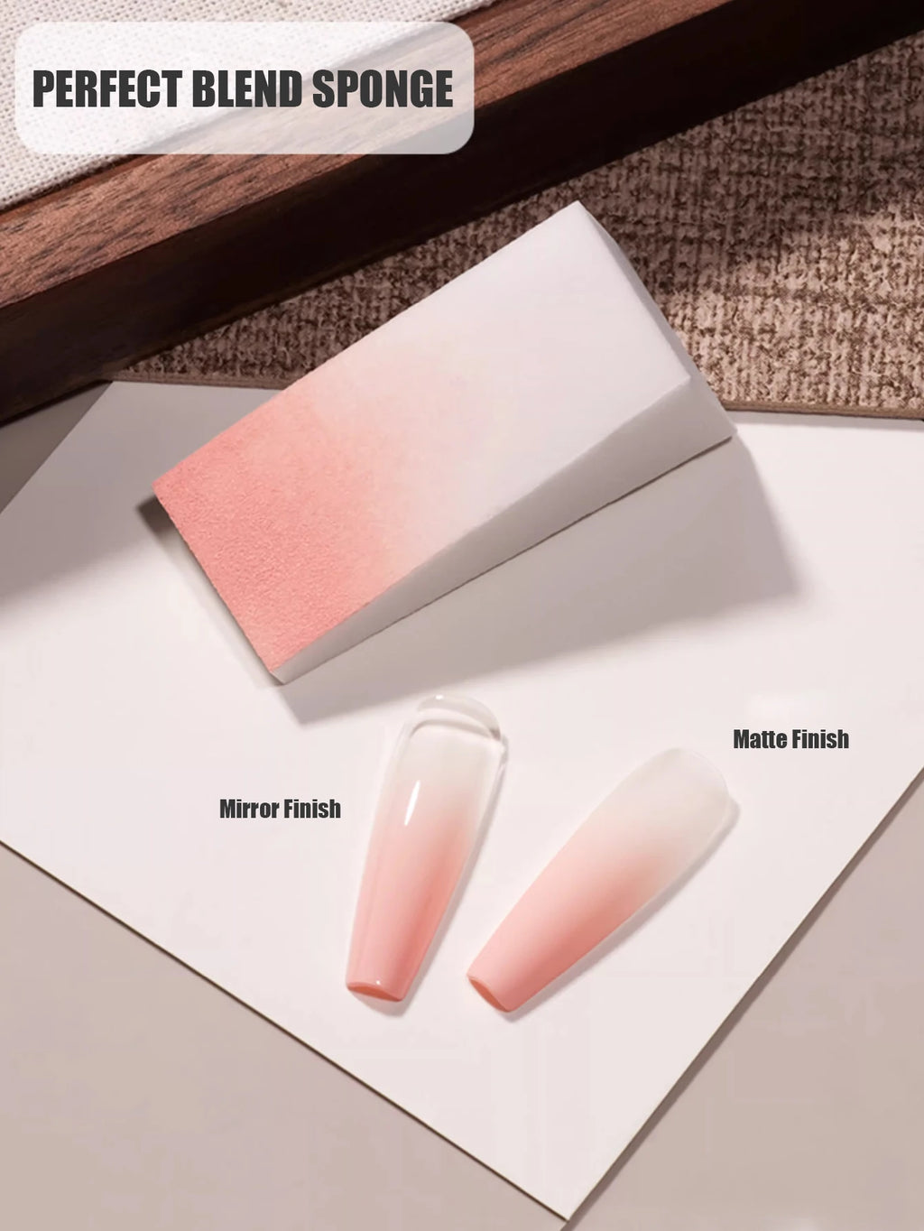 20/50Pcs High Density Nail Gradient Sponge Set White Triangle Press Gel Makeup Sponge Kit for Professional Nail Art DIY Blending