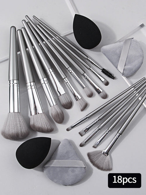 14-Piece Makeup Brush Set with Makeup Sponges – Complete Beauty Tool Kit dylinoshop