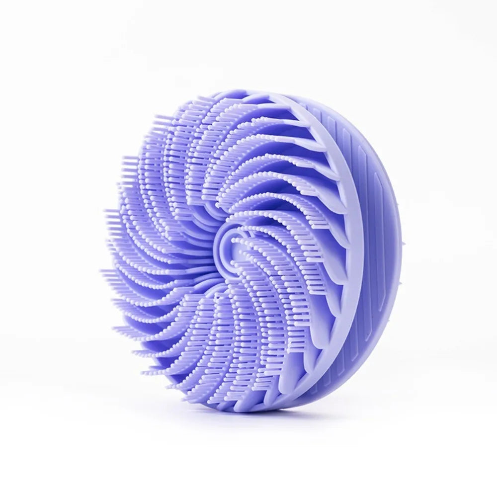 Double-sided Silicone Shower Brush Soft Bristle Body Massage Exfoliating Bath Mud Remover