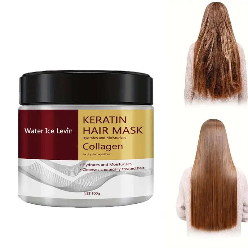 Collagen Keratin Hair Mask Dual Oil Control Moisturizer Conditioner Soft Smooth Frizz Damaged Repair Revitalize Hair Care dylinoshop