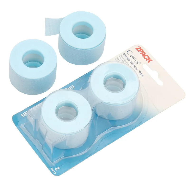 2pcs/Box Eyelash Silicone Tape Lash Extension Adhesive Tape Small Hole Breathable Easy Tear Eye Pads Paper Patch Makeup Tools