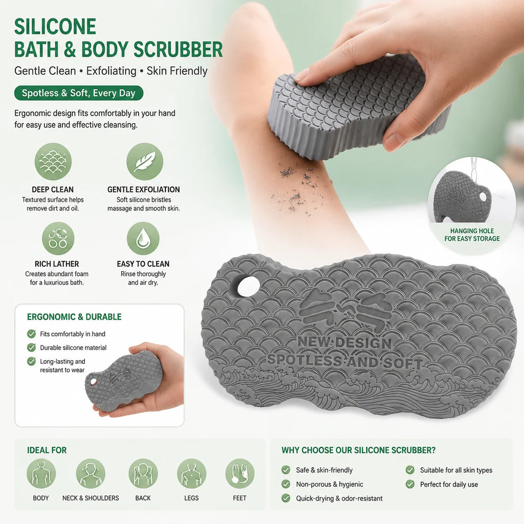 Painless Bath Sponge Rubbing Mud Cotton Exfoliating Bath Sponge Gentle Dead Skin Removal Body Scrubber Massage Tool