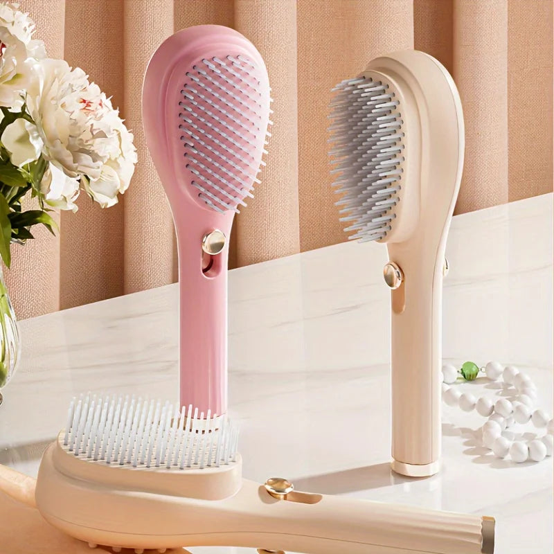 1pcs Magic Retractable Hair Comb-Anti-Static Scalp Massaging & Detangling Brush for All Hair Types Holiday Gift Box Beauty Tool dylinoshop