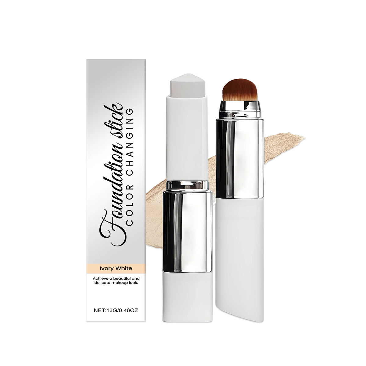 Hoygi 2-in-1 Foundation & Concealer Stick with Built-In Brush dylinoshop