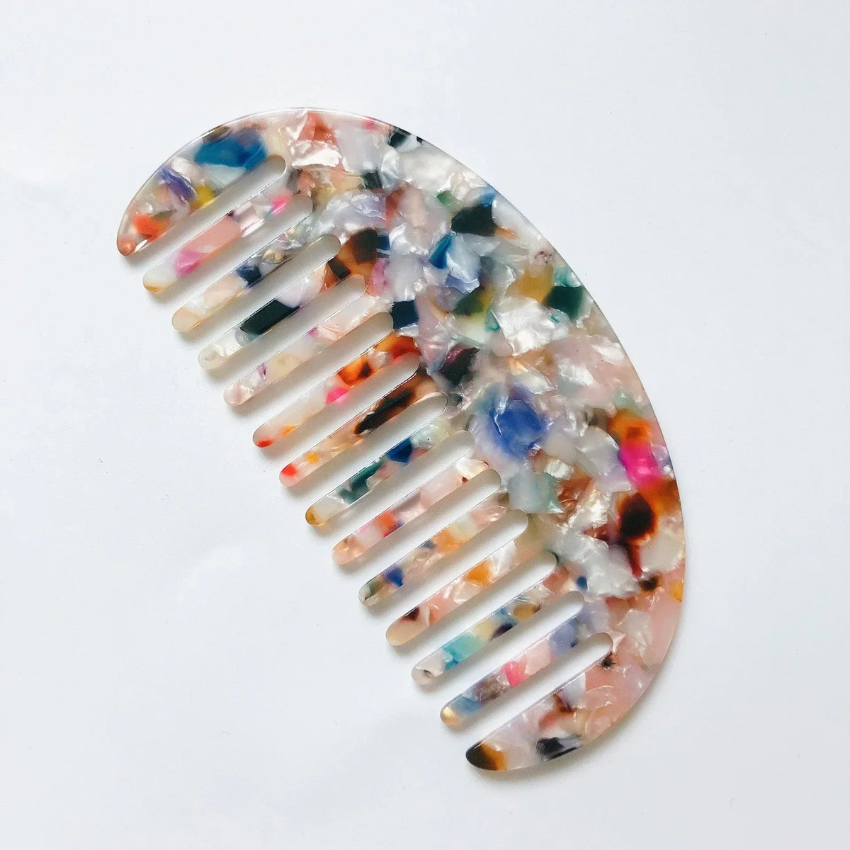 Wide Teeth Acetate Hair Combs Anti-static Massage Hair Brush Hairdressing Colorful Hairdress Salon Styling Traveling Accessories dylinoshop