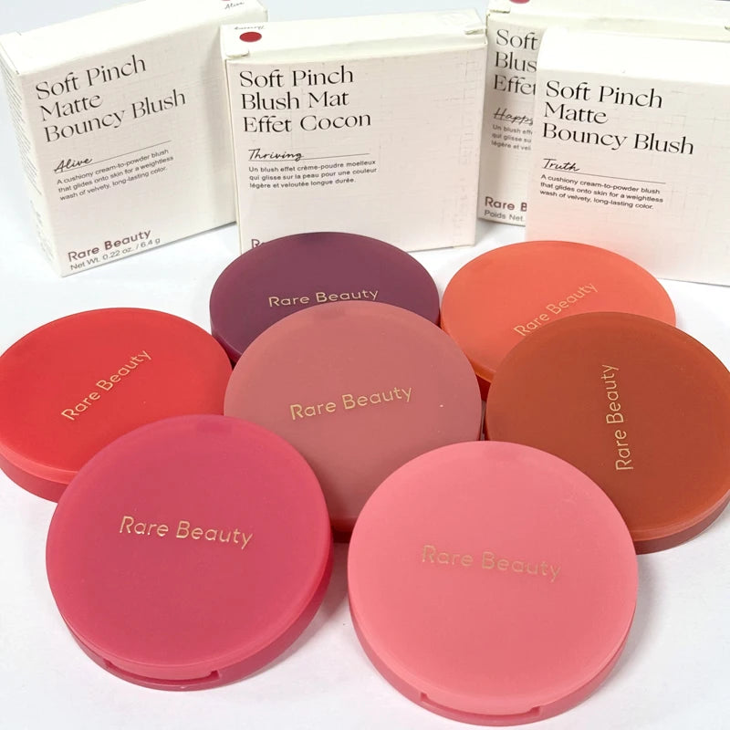 New Rare Beauty Matte Lasting Blurred Bouncy Cushiony Cream-to-powder Blush Moisturizer Natural Makeup Happy Hope Worth Thriving