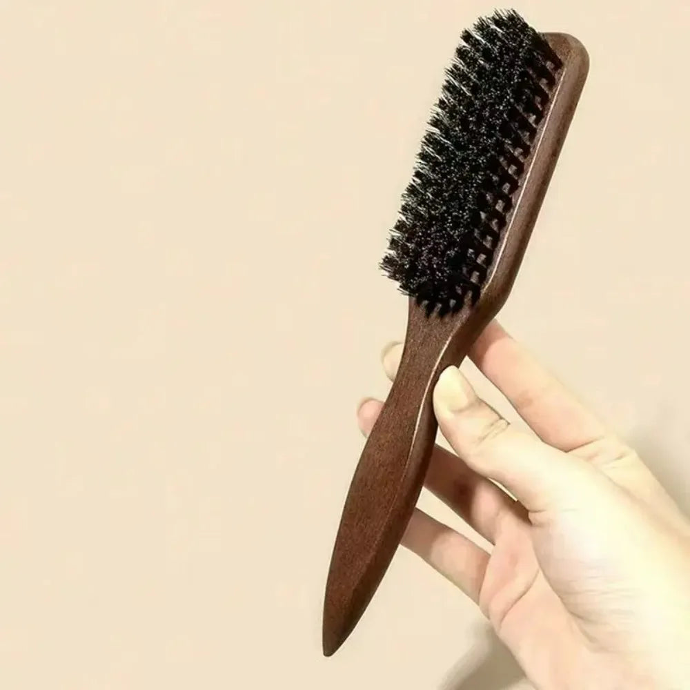 Boar Bristle Hair Brush (Unisex) - Fragrance-Free Professional Barber Styling Bristle Brush, Suitable for Thick/Fine Hair dylinoshop