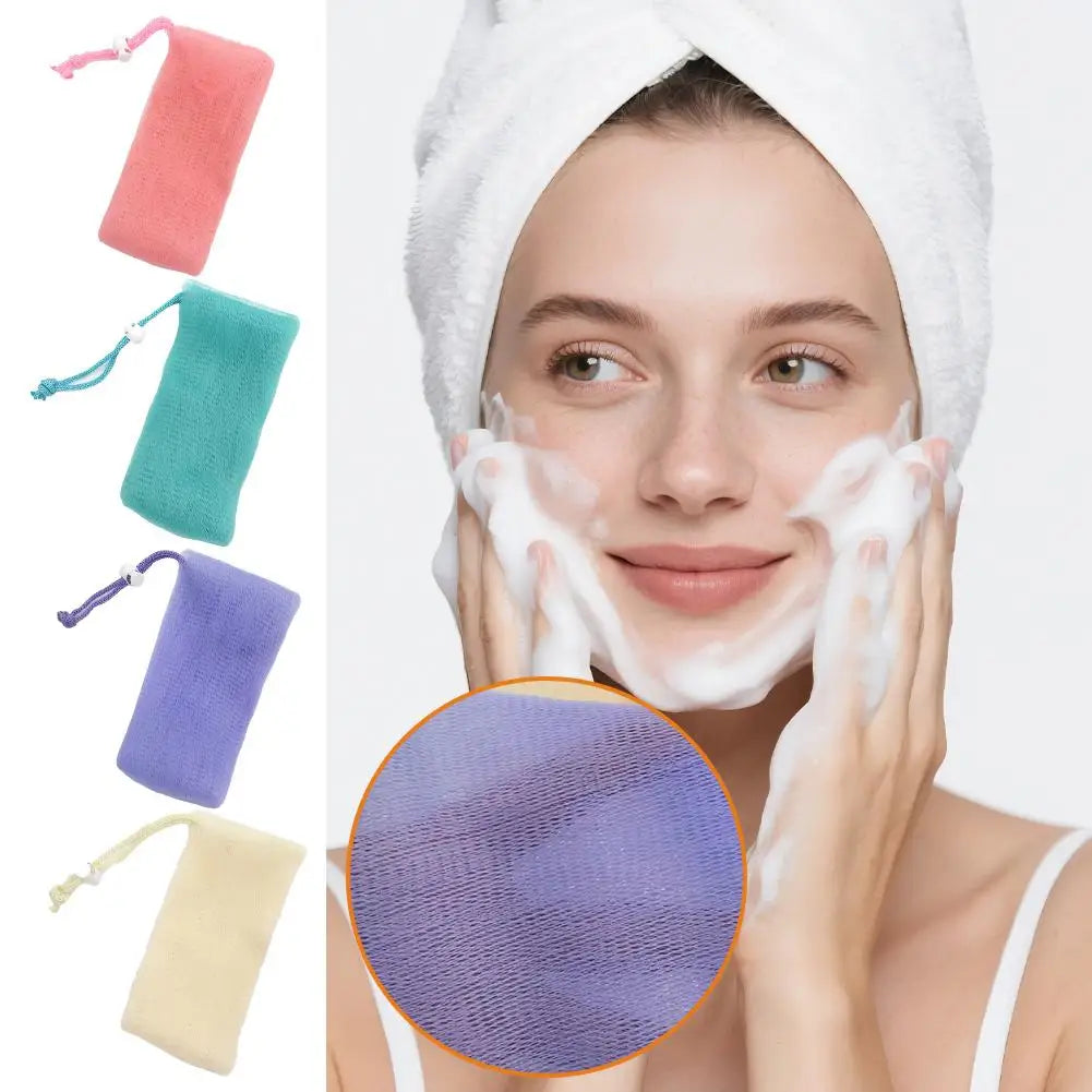 Soap Mesh Pouch Bags For Cleansing Foaming For Handmade Soap Body Wash And Facial Cleansers Soft And Efficient Exfoliation