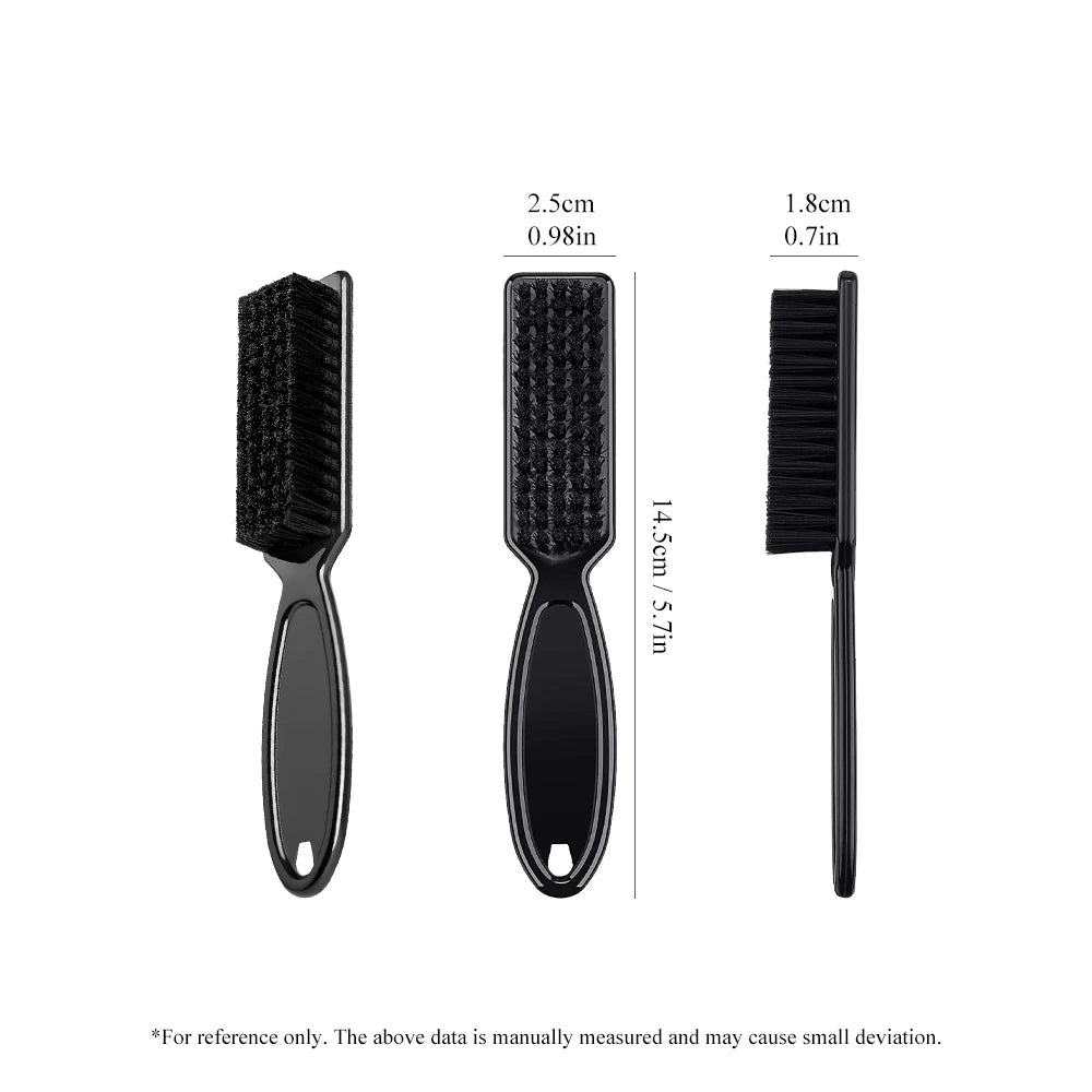 Barber Neck Duster Brush Sets Plastic Handle Hairdressing Soft Hair Cleaning Brush Head Shape Carving Cleaning Brush dylinoshop