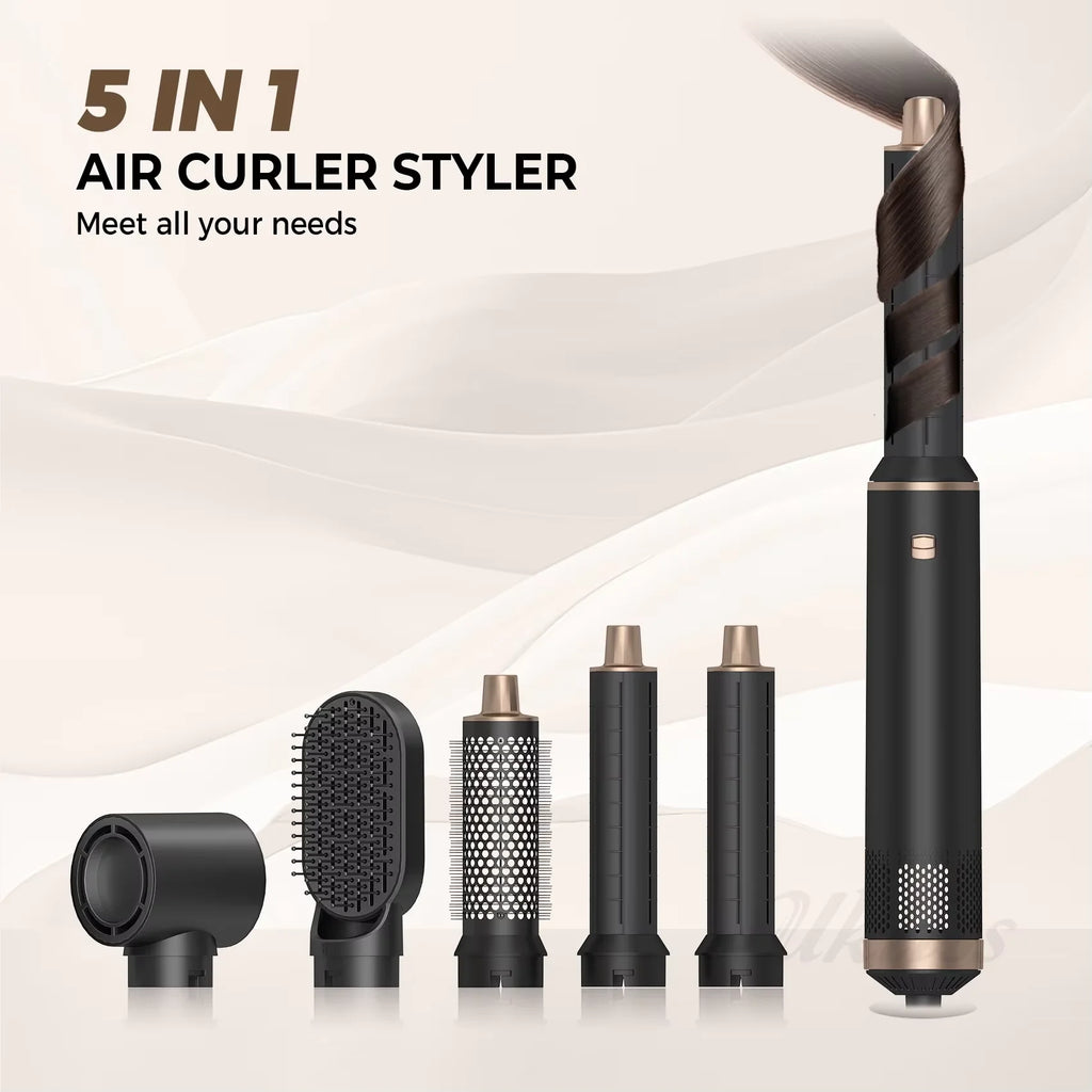 Multi-Function Hot Air Styling Comb & Brush - Straightens & Curls