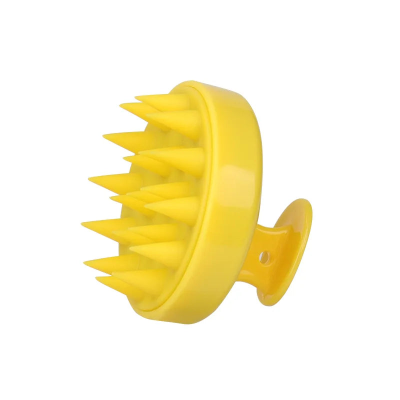 Silicone Shampoo Brush Head Scalp Massage Comb Clean The Scalp Thoroughly Body Massage Brush Bath Brush Salon Hairdressing Tool dylinoshop