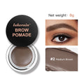 Lakerain Brow Pomade Long-Lasting Waterproof Sweatproof Natural Brown Black Smooth Eyebrow Brow Tint Pencil Makeup Cosmetics
