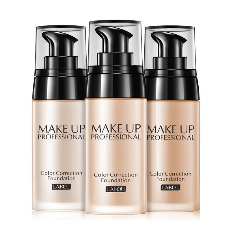 LAIKOU Makeup Base Face Liquid Foundation BB Cream Concealer Moisturizer Oil-control Whitening Waterproof Maquiagem Makeup 40g