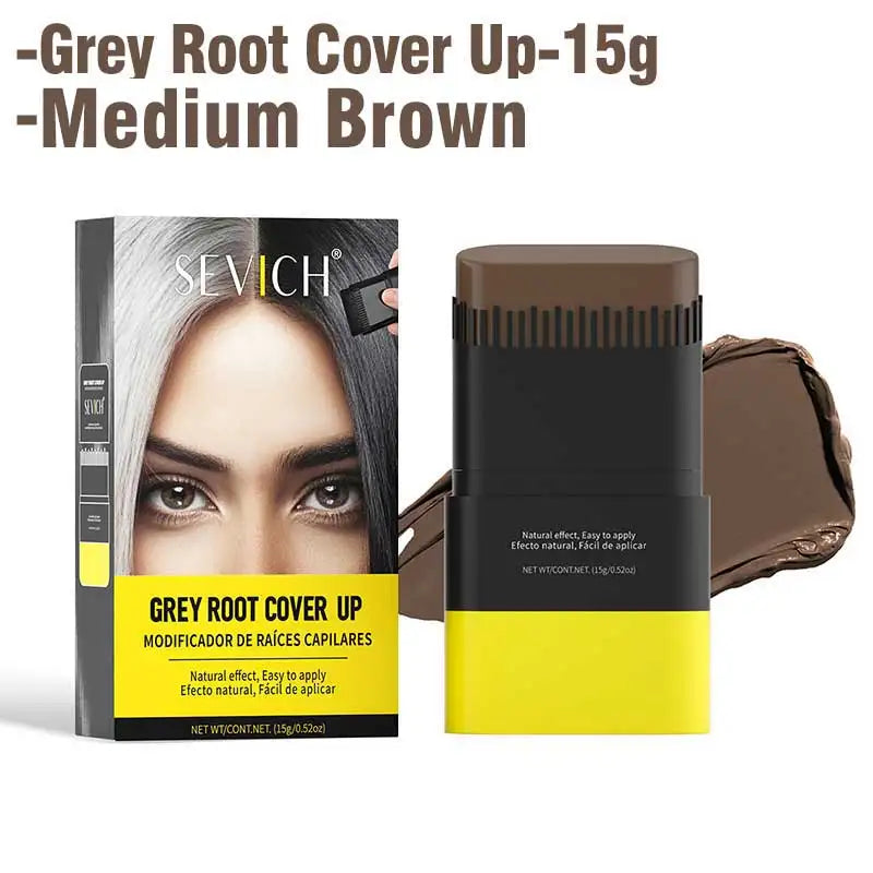 Hair Color Stick For Men & Women Quickly Covers Gray White Hair Concealer Waterproof Hairline Instant Covering Hair Dye Stick dylinoshop