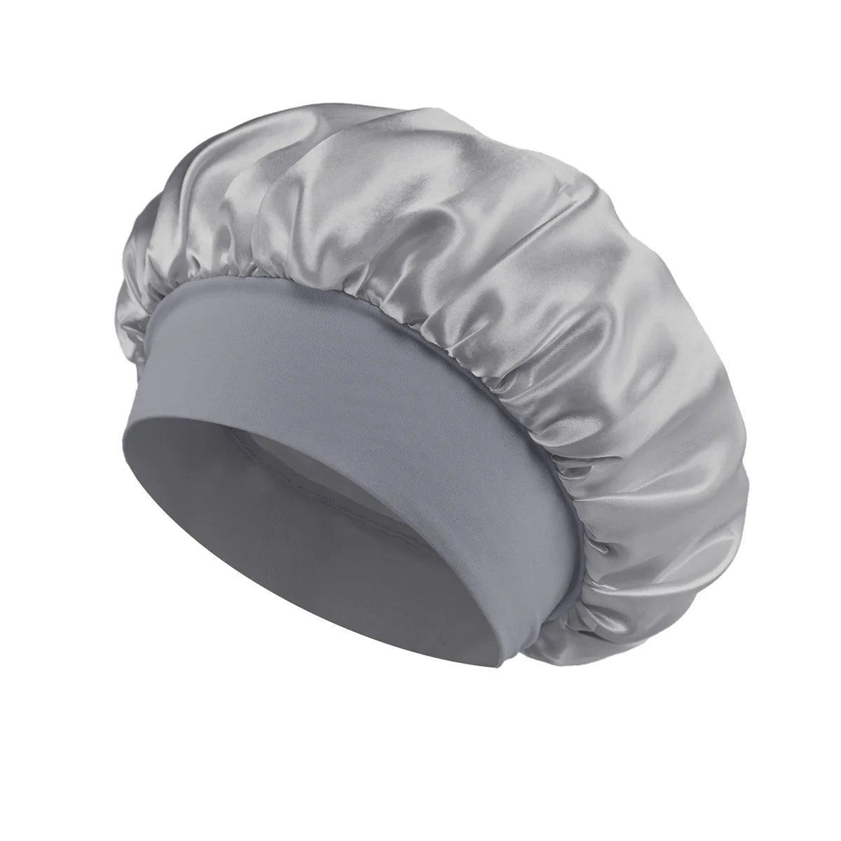 1pcs Soft Silk Satin Lined Bonnet Large Satin Hair Bonnet Household Sleep Shower Cap Hair Wrap Cover for Long Hair Salon Tool dylinoshop