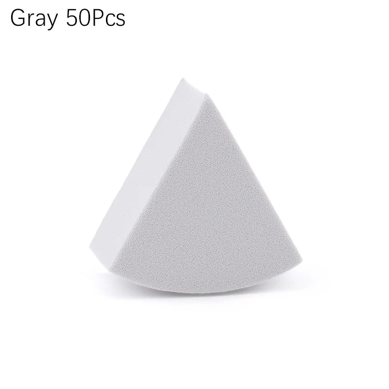 Triangle Makeup Blender Sponges – Wet & Dry Use, Set of 20/50 dylinoshop