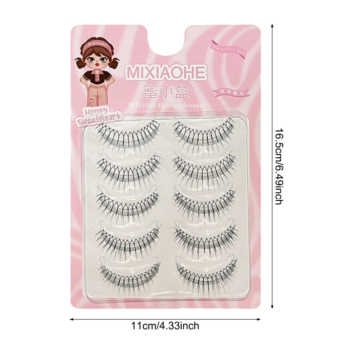 U-Shape Individual Lash Clusters – Natural Long Faux Eyelashes dylinoshop