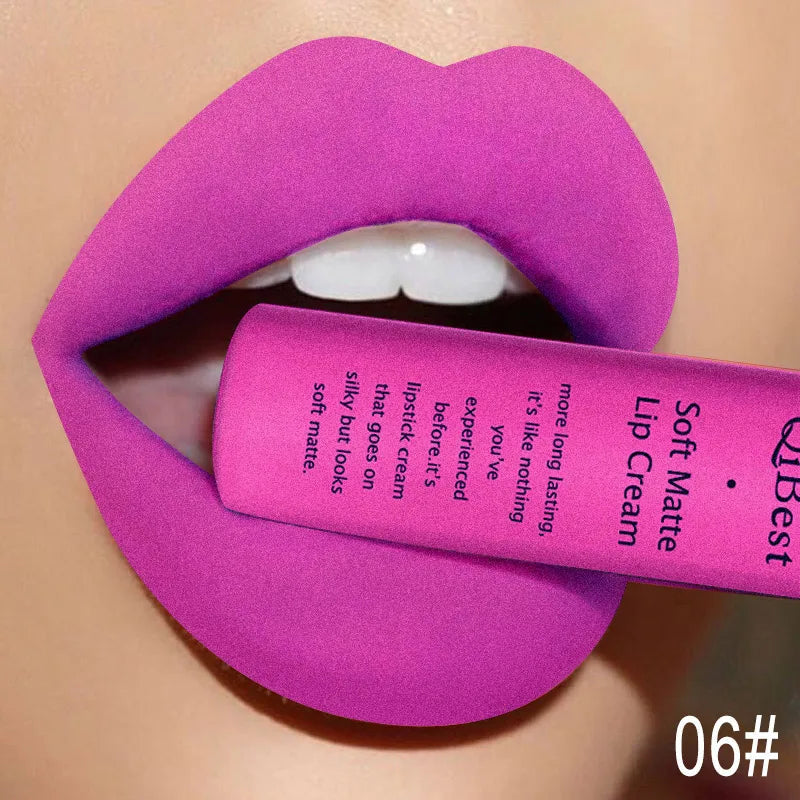 QiBest Matte Liquid Lipstick, Waterproof Long-Lasting Lip Color dylinoshop