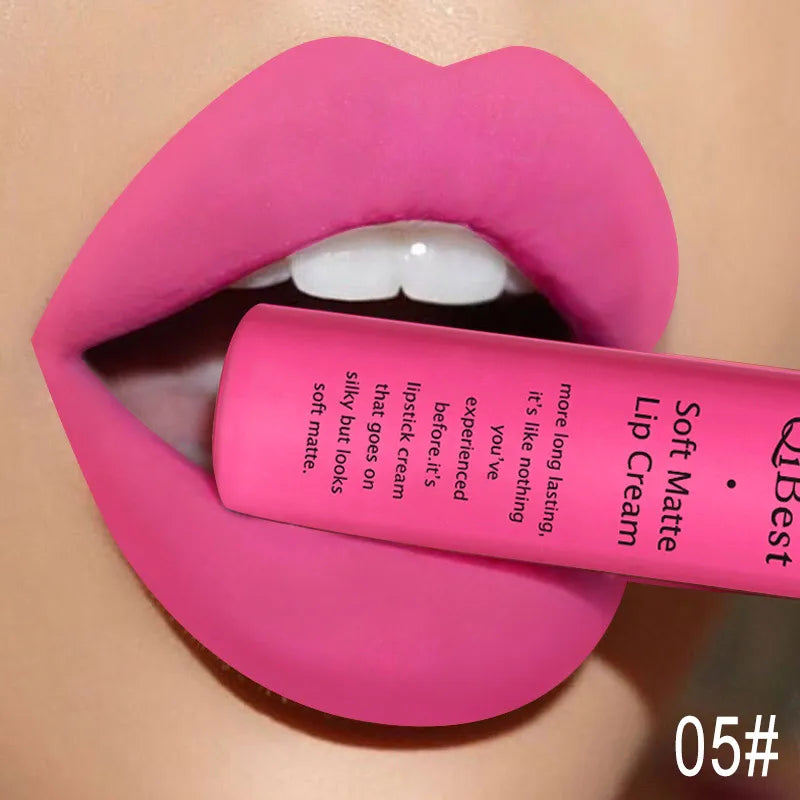 QiBest Matte Liquid Lipstick, Waterproof Long-Lasting Lip Color dylinoshop