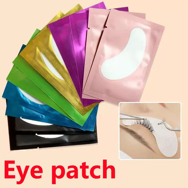 50 Pairs Eye Patches Eyelash Extension Under Eye Pads Makeup Lashes Patch Tip Stickers Pads For Eyelash Extension Supplies