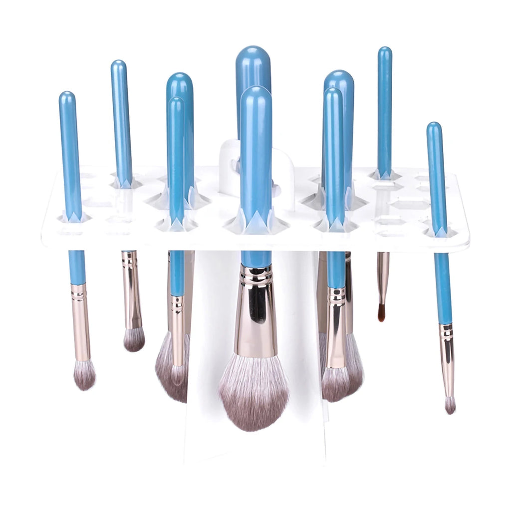 Makeup Brush Drying Rack, Acrylic Brush Drying Rack, Cleaning Storage Tool Display Rack, 14 Holes, 28 Holes, Drying Storage