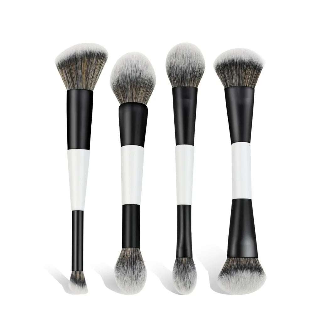 Dual-Ended F4 Contour Face Brush Multi-purpose High Coverage Eyeshadow Concealer Brushes Cosmetic Beauty Makeup Brushes