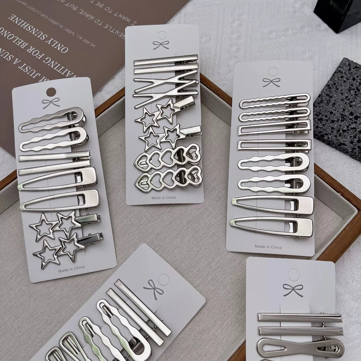 Sliver Metal Hair Clips Women Girls Y2K Duckbill Hairpin Personality Bangs Side Headwear Barrettes Hairclip Styling Accessories dylinoshop