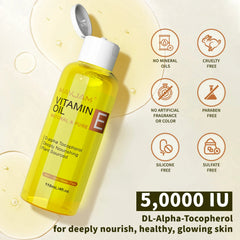 MAYJAM Natural & Pure Vitamin E Oil Skincare Moisturizing Brighten Skin Tone 118ml 236ml Face Care Oil 