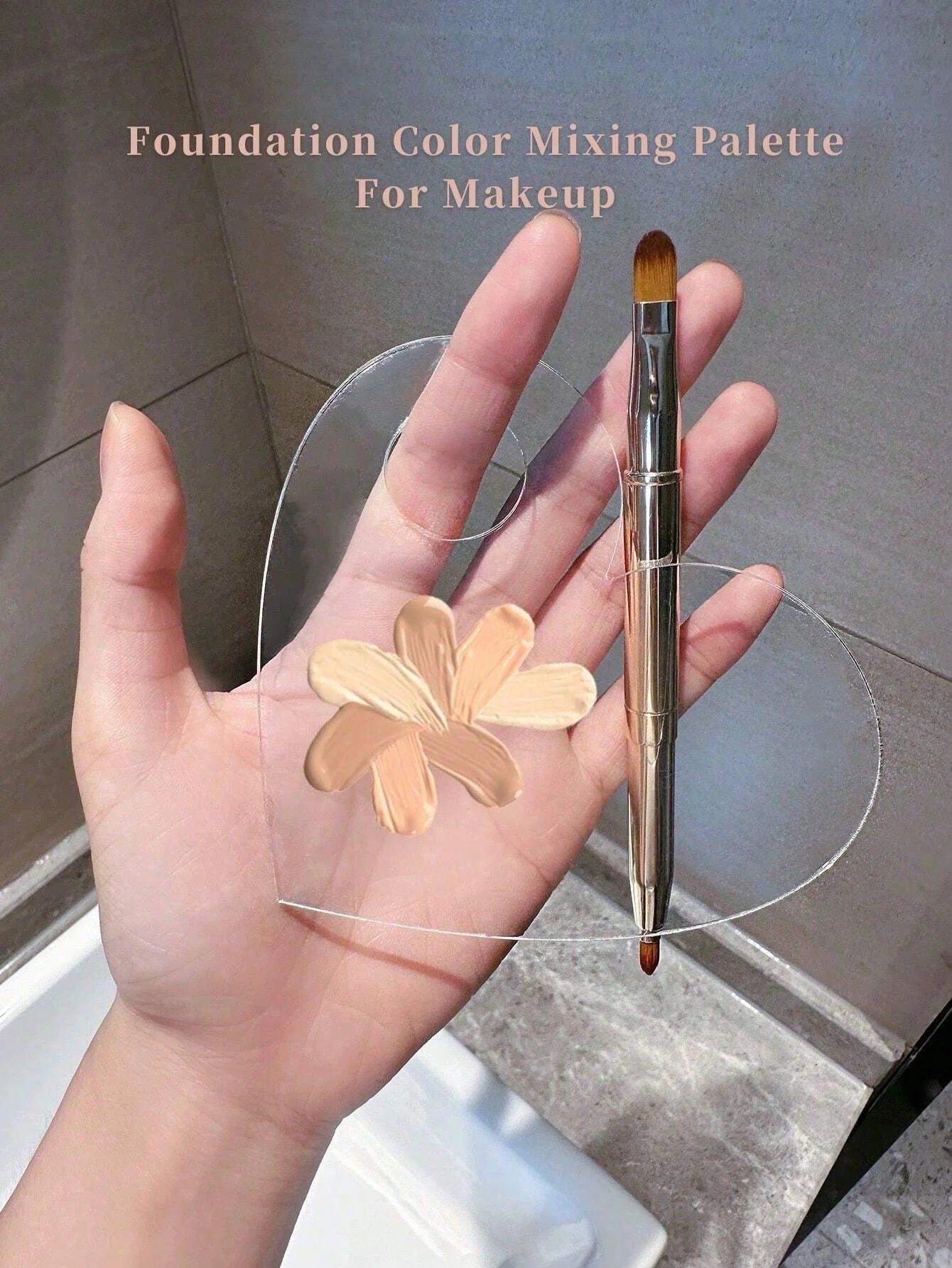 1/2PCS Acrylic Makeup Palette Spatula Liquid Foundation Eye Shadow Mixing Cream Pigments Nail Art Manual Cosmetic Beauty Tools