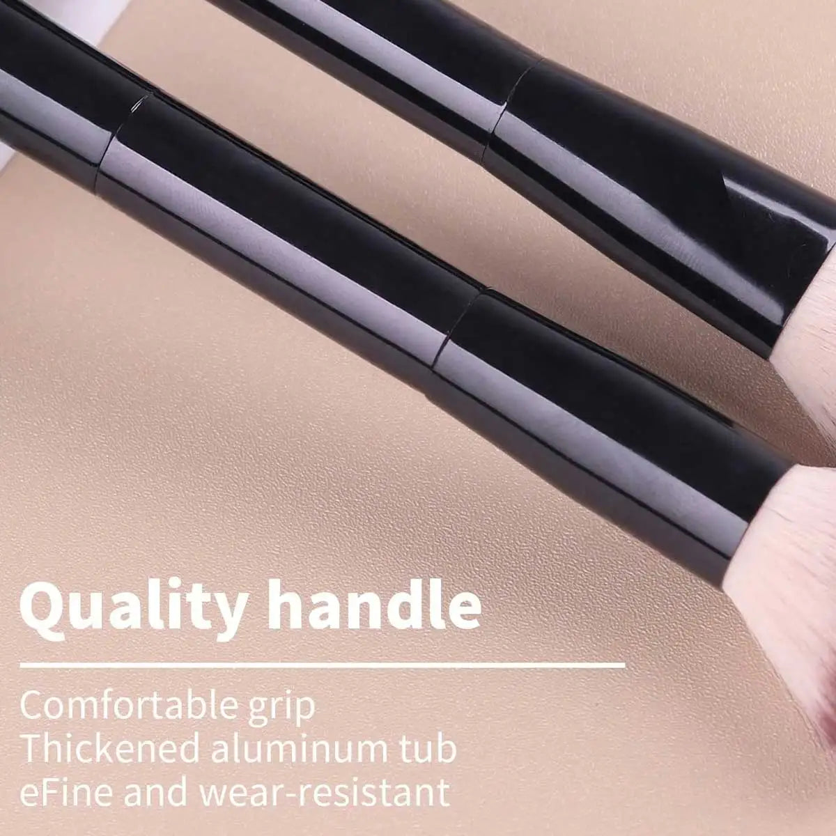 2pcs Professional Dual-Head Makeup Brushes, Powder Brush, Blush Brush, Cosmetic Tools, Soft Fibers, Easy To Carry, Travel Brush,