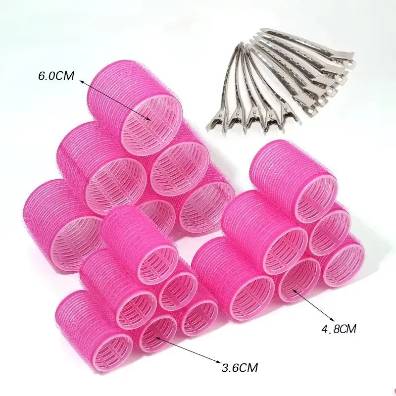 Hair Curling Rollers in Various Sizes for DIY Lazy Hair Styling, Air Bangs Curlers, Plastic Hair Curling Tool dylinoshop