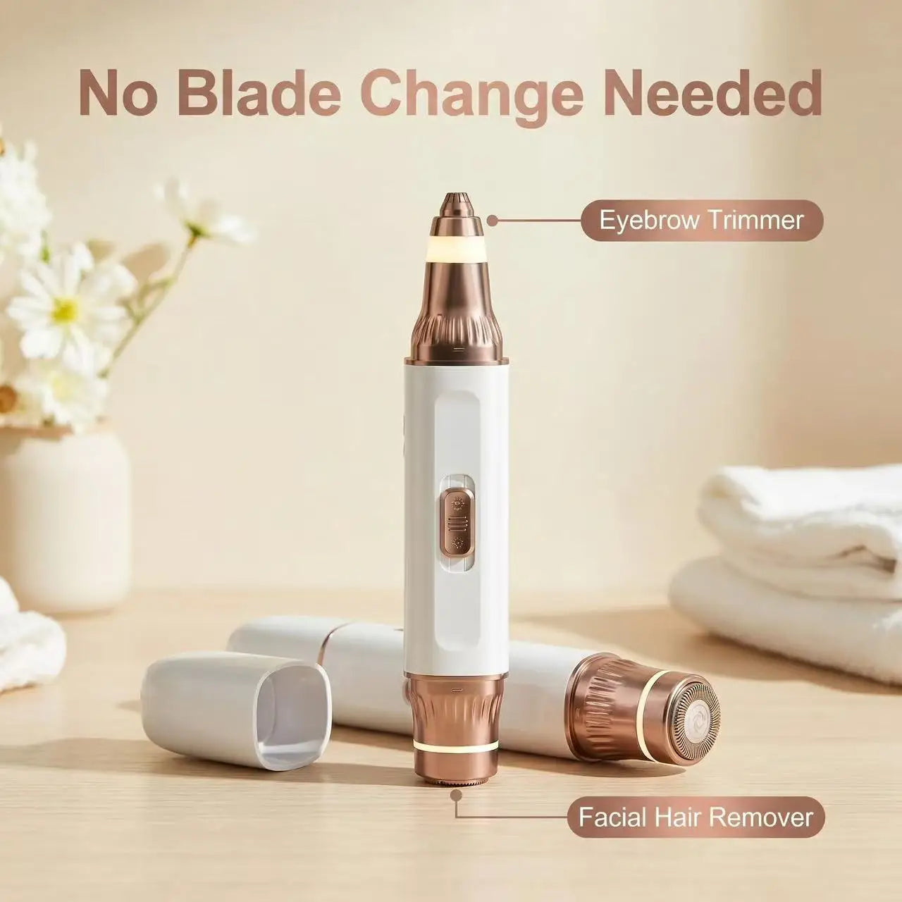 2-in-1 Electric Shaver & Eyebrow Trimmer for Women, USB Rechargeable