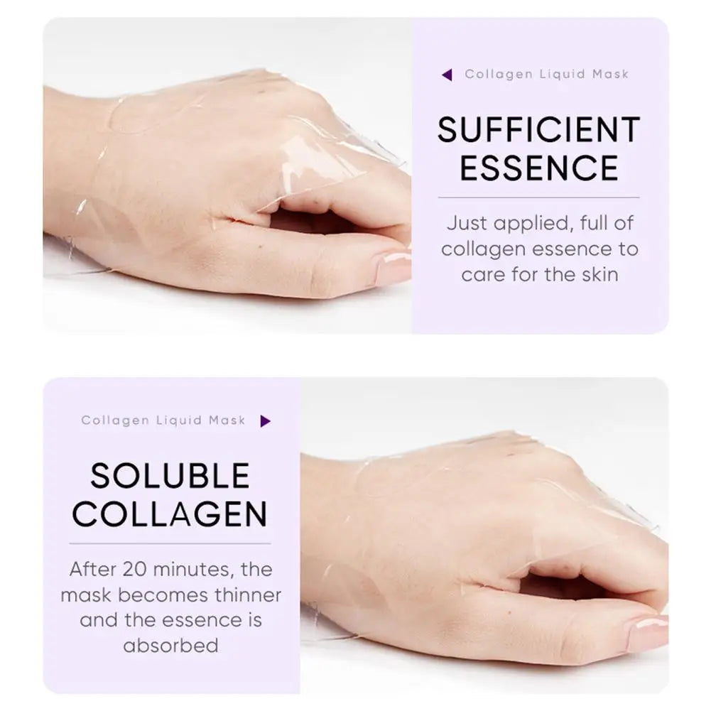 5pcs Hyaluronic Acid Collagen Face Mask skincare Moisturizing Hydrating Facial Masks Sheet Mask Skin Care 