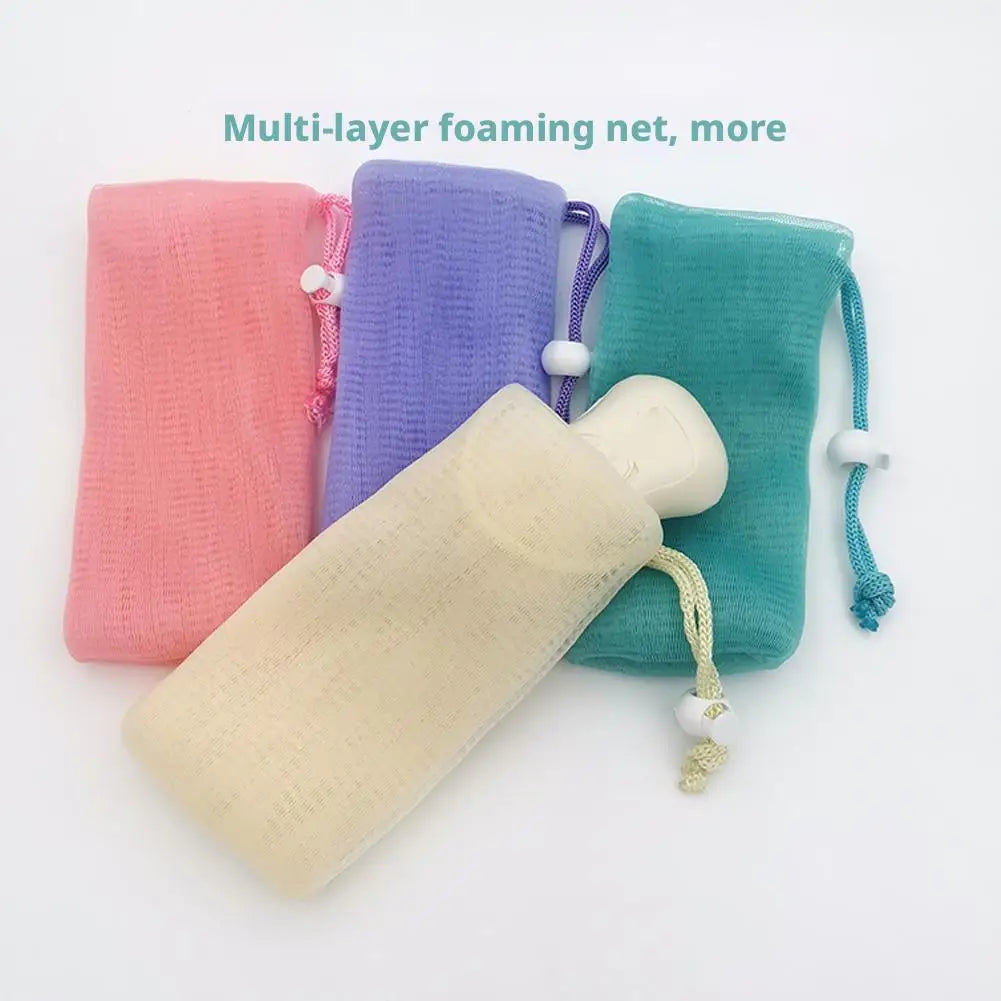 Soap Mesh Pouch Bags For Cleansing Foaming For Handmade Soap Body Wash And Facial Cleansers Soft And Efficient Exfoliation