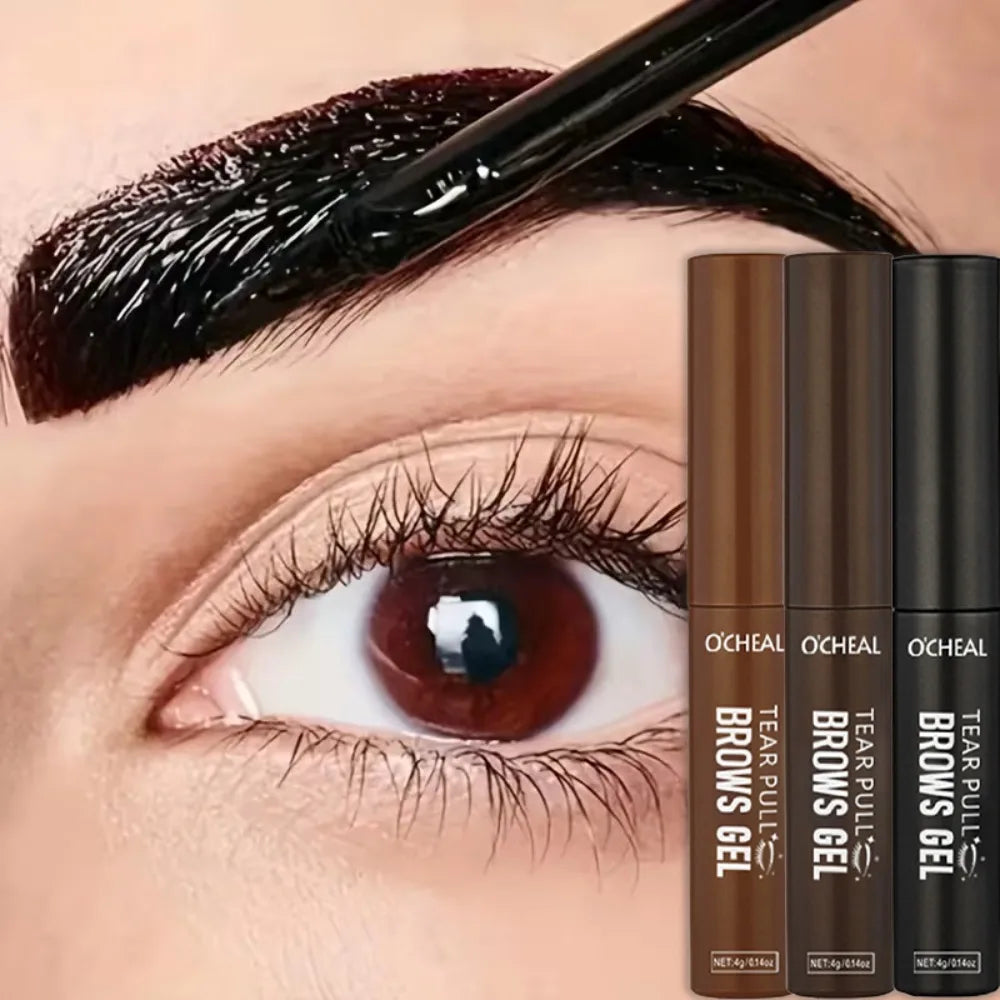 1/3pc Tattoo Peel Off Eyebrow Gel Tint, Semi Permanent Brow Tint, Waterproof, Transfer-proof,For Fuller & Defined Brows, Makeup