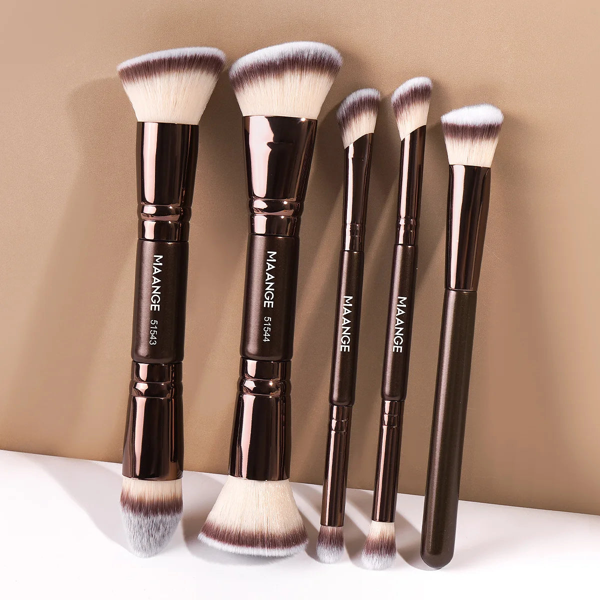MAANGE 5-Piece Makeup Brush Set – Foundation, Blush, Concealer & Eyeshadow dylinoshop