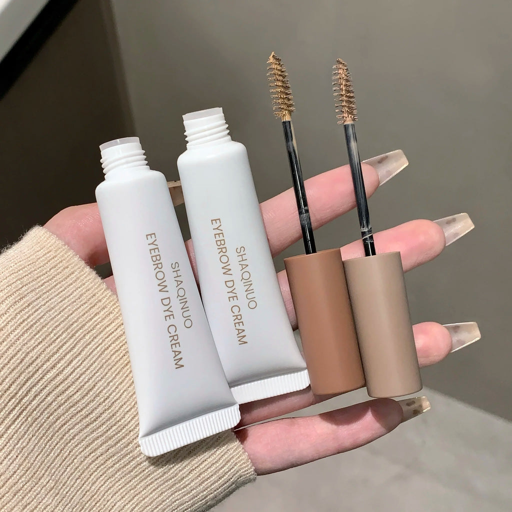 Natural Mist Eyebrow Dye Gel Tint Mascara SHAQINUO Long Lasting Quick Dry Dyeing Brow Tattoo Tinted Cream Brow Makeup
