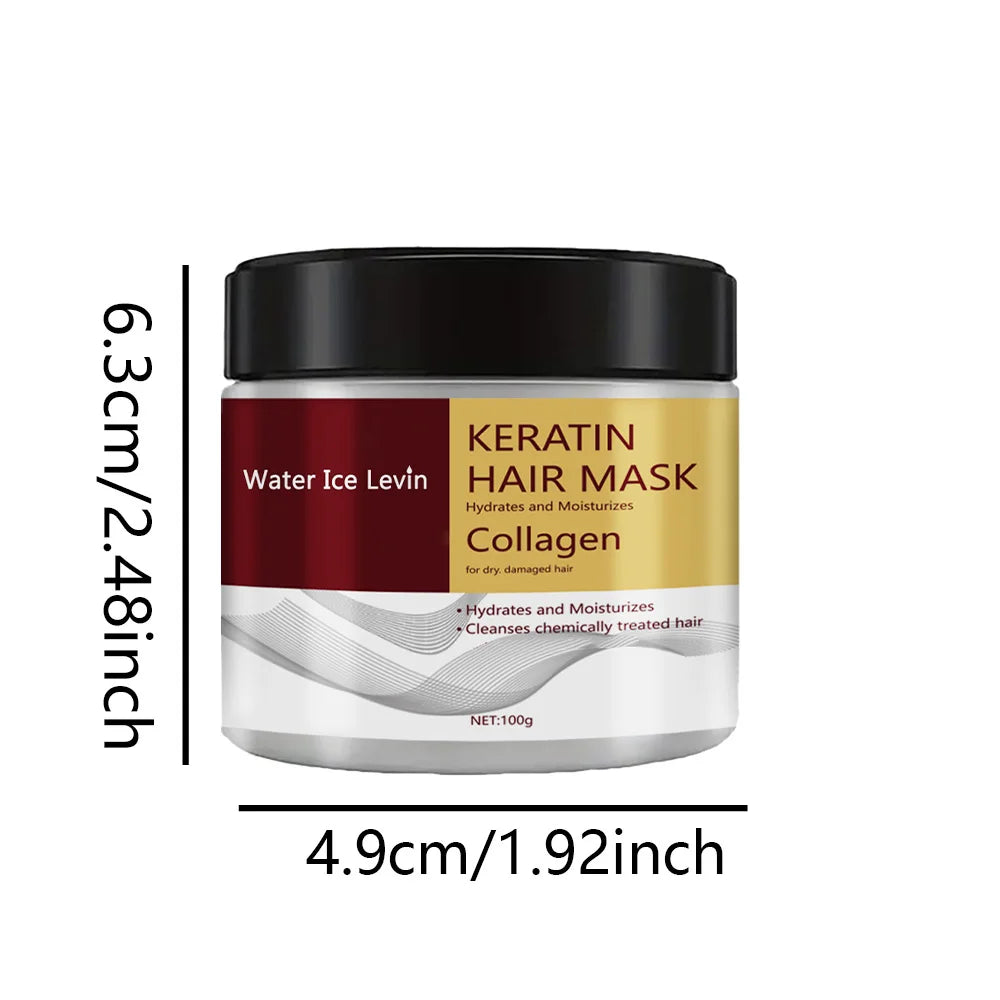 Collagen Keratin Hair Mask Dual Oil Control Moisturizer Conditioner Soft Smooth Frizz Damaged Repair Revitalize Hair Care dylinoshop