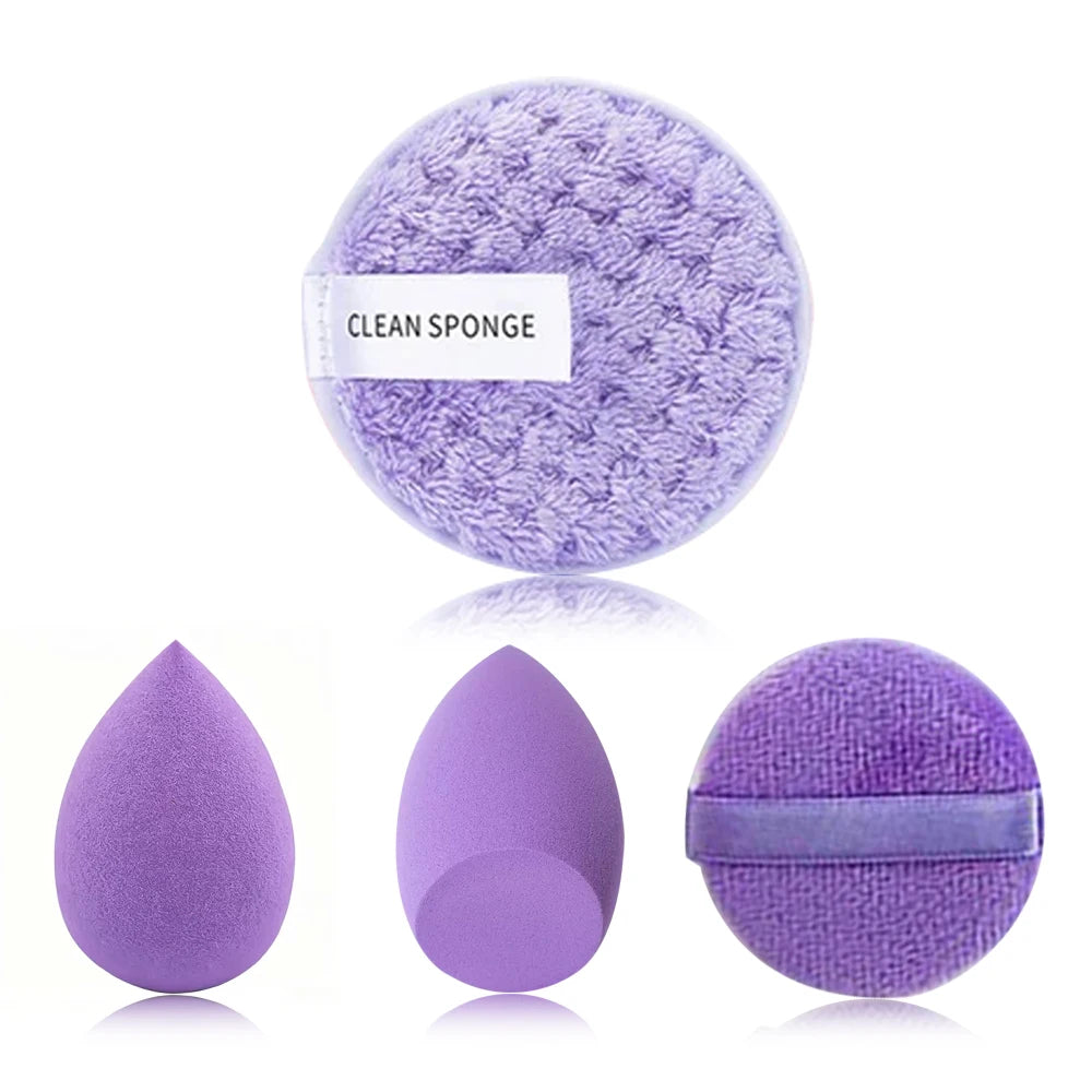 20/40Pcs Makeup Brushes and Sponges Set, Brown Makeup Puff, Beauty Egg, Headband, Wristband Remover Kit, Makeup Tool, Gift,