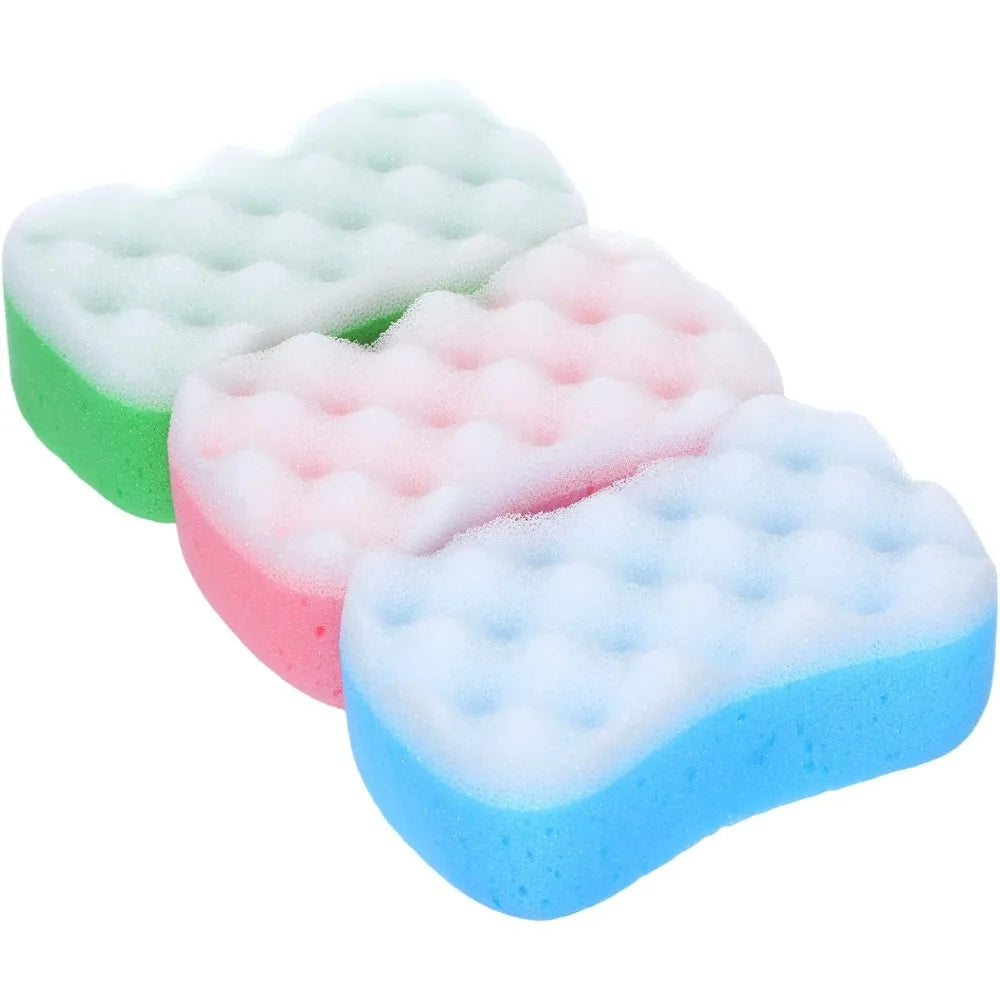 1/3Pcs Exfoliating Body Sponges Bath Sponge Foam Loofah Sponge Reusable Soft Shower Pouf Loofahs Sponge To Spa Shower