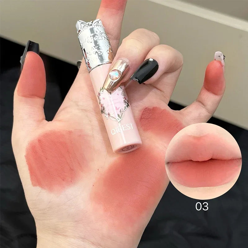 QIBEST Velvet Matte Mousse Lip Glaze, 4 Shades dylinoshop